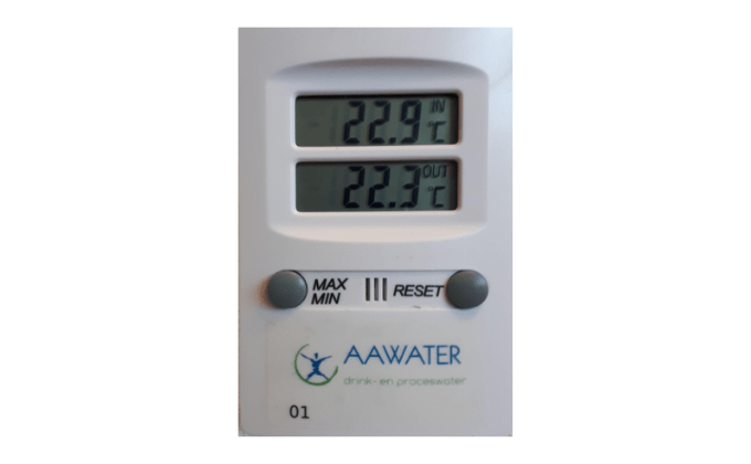 Digitale thermometer bij AAWATER