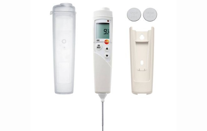 Hand Thermometer Testo T106 (digitaal) met ijkcertificaat bij AAWATER